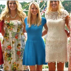 Lilly Pulitzer Bright Blue Merino Wool Dress